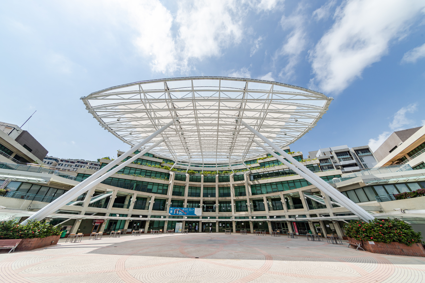 Outdoor canopy at the EdUHK campus